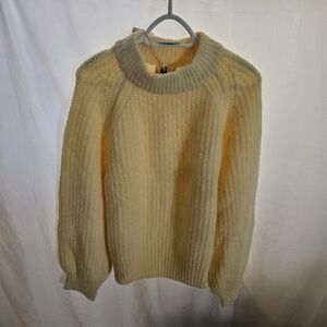 #117 Cozy Yellow Knit Sweater